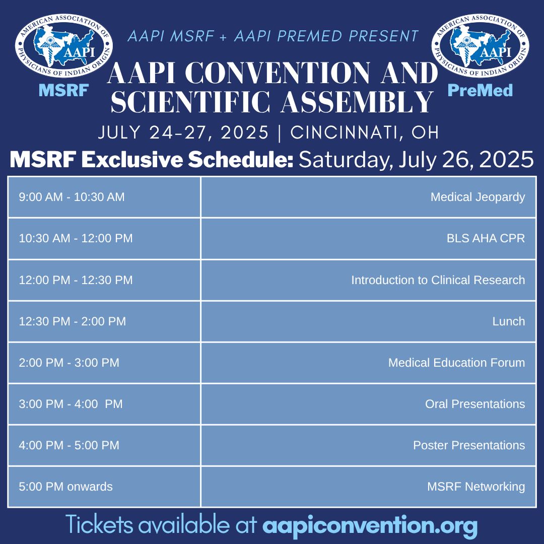 MSRF - 44th American Association of Physicians of Indian Origin Annual ...